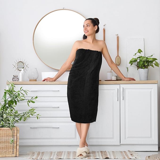 Utopia Towels - Luxurious Jumbo Bath Sheet 2 Piece - 600 GSM (35X70 Inches) 100% Ring Spun Cotton - Highly Absorbent and Quick Dry Extra Large Bath Towel - Super Soft Hotel Quality Towel (Black)