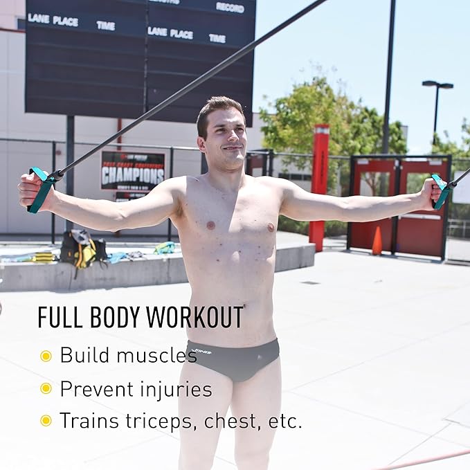 FINIS Dryland Cords - Swim Resistance Bands for Strength & Flexibility - Simulates Swim Strokes - All Ages