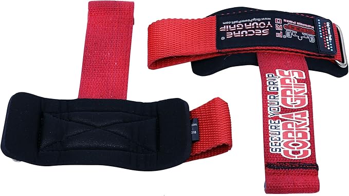 Lifting Dowel Straps Neoprene Padded Wrist Wraps Power Weight Lifting Training Gym Grips Straps Wrist Support Bandage Set of 2 Alternative to Hooks