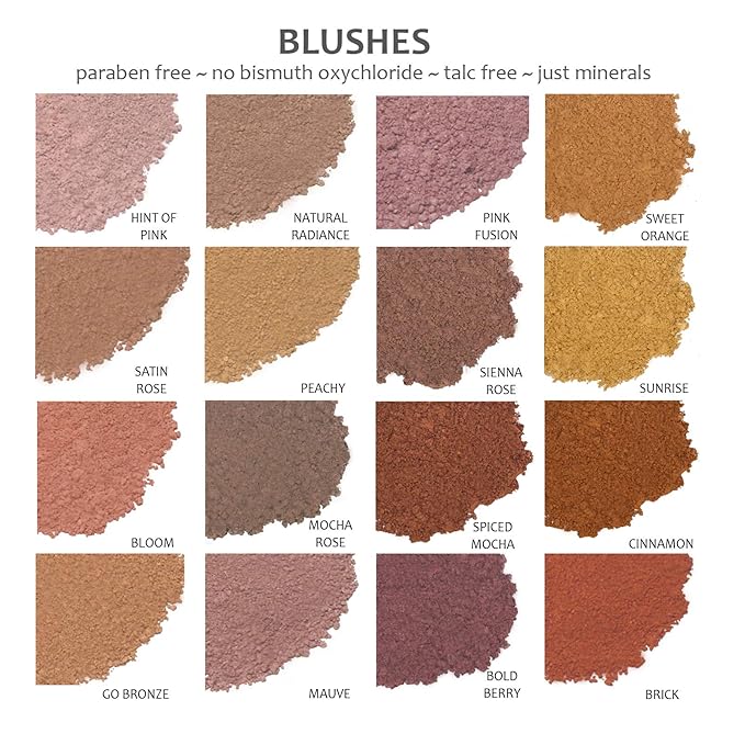 Mineral Make Up Blush, Loose Powder Makeup, Natural Makeup, Blush Makeup, Professional Makeup, Cruelty Free Makeup, Blush Powder By Demure (Mocha Rose)