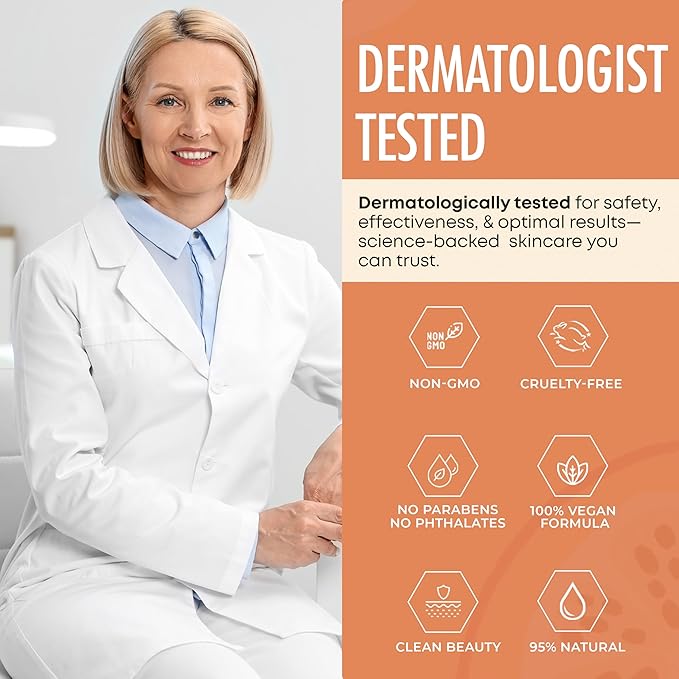 Vitamin C & Collagen Serum - Illuminating Anti-Aging, Luminous Complexion, Brightens Skin - Dermatologist Tested, Korean Skin Care, Cruelty Free, Natural Ingredients - 1.69 fl. oz