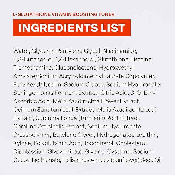 L-GLUTATHIONE Vitamin Boosting Toner (150ml / 5.07 fl oz)