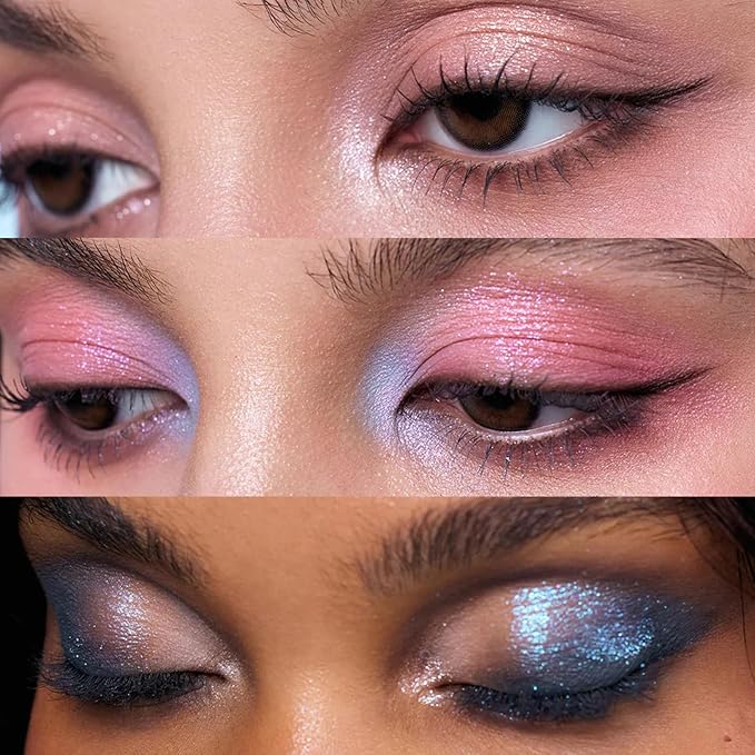 Flower Knows 03 Deep Sea - Sultry Smoke: Capture the mystery of the deep sea with cool, smoky greys and reflective silver glitter—siren eyes in a palette.Paint your lids with the colors of the sea