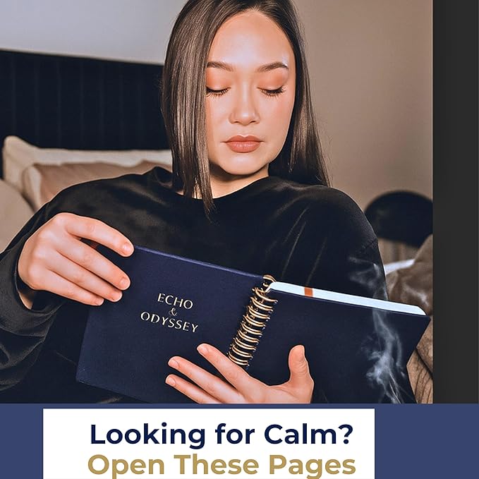 Mental Health Journal – Guided Mood Tracker & Anxiety Journal with Prompts for Mindfulness, Stress Relief, Gratitude, and Daily Reflection – Echo & Odyssey