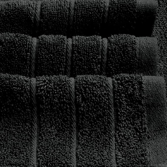 Tens Towels Pack of 1 Jumbo Bath Sheet 40 x 80 Inches, Extra Large & Light Weight, Quicker to Dry, 100% Cotton, Super Soft & Absorbent, Perfect to Wrap Yourself in, Black