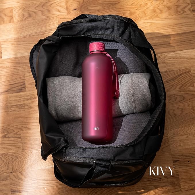 KIVY Tritan Water Bottle 2nd Generation (Dark Ruby, 50oz)