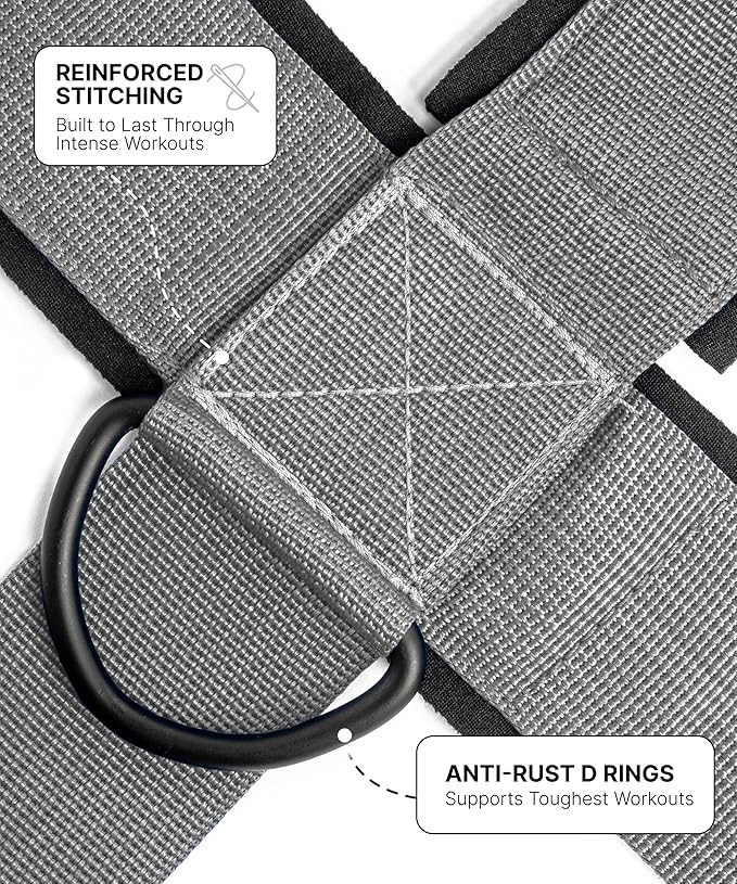 DMoose Fitness Neck Harness for Weight Lifting - Soft Padded Head & Chin Strap with 30" Heavy Duty Steel Chain - Neck Exerciser, Trainer & Strengthener to Support Injury Recovery and Intense Workouts