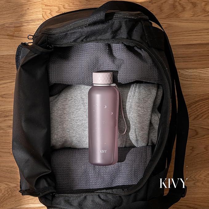 KIVY Tritan Water Bottle 2nd Generation (Purple Taupe, 22oz)