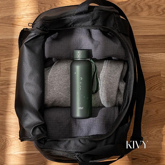 KIVY Tritan Water Bottle 2nd Generation (Dark Green, 22oz)