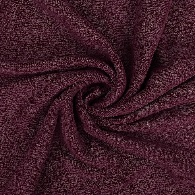 Utopia Towels Luxurious Jumbo Bath Sheet 2 Piece, 600 GSM, 35 by 70 Inches, 100% Ring Spun Cotton, Highly Absorbent and Quick Dry Extra Large Bath Towel, Super Soft Towel, Burgundy