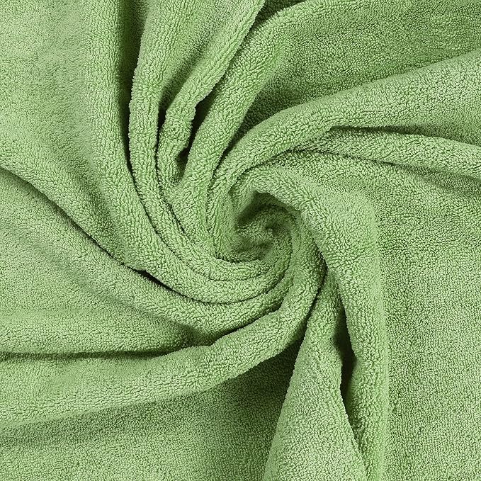 Utopia Towels 8 Piece Premium Towel Set, 2 Bath, 2 Hand, and 4 Wash Cloths, 600 GSM 100% Ring Spun Cotton, Highly Absorbent Towels for Bathroom, Gym, Hotel, and Spa, Sage Green