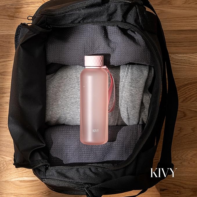 KIVY Tritan Water Bottle 2nd Generation (Rose, 22oz)