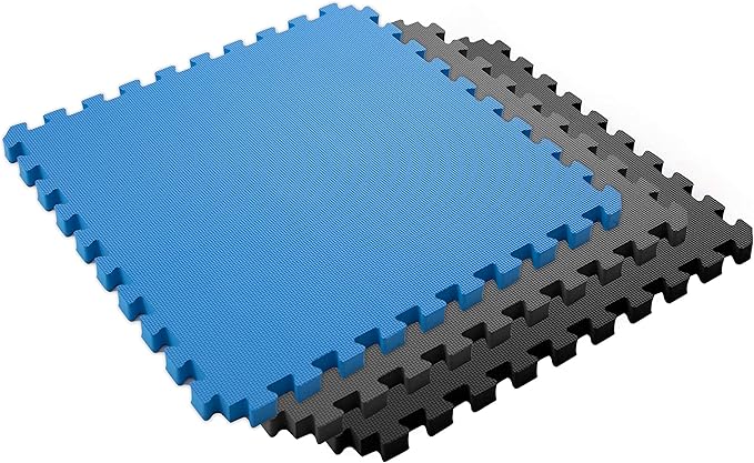 IncStores Fitness Foam Flooring Tiles | Low-Profile Interlocking Foam Tiles for Lightweight Floor Protection in Your Home Gym, Playroom, and More