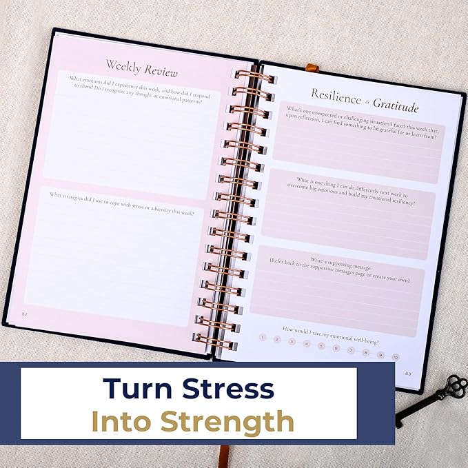 Mental Health Journal – Guided Mood Tracker & Anxiety Journal with Prompts for Mindfulness, Stress Relief, Gratitude, and Daily Reflection – Echo & Odyssey