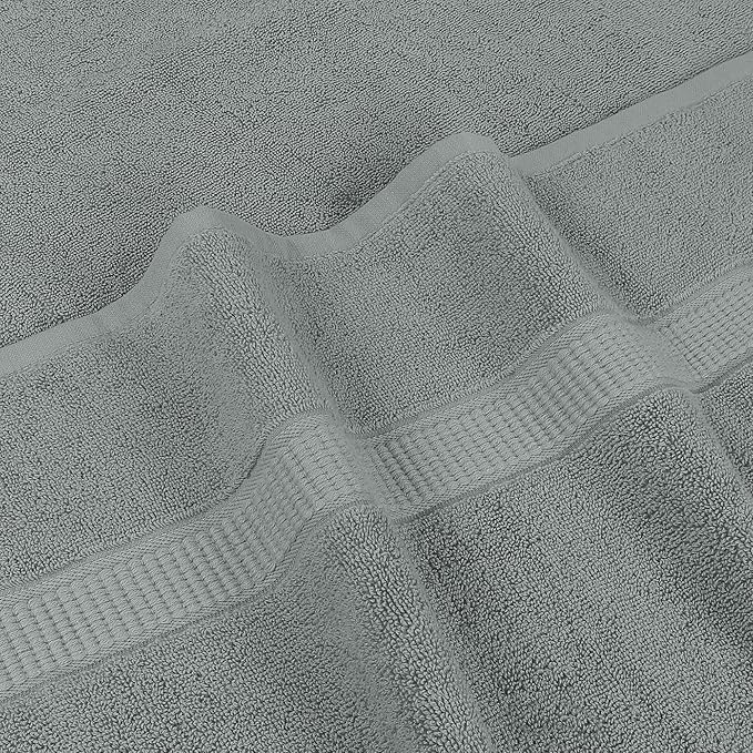 Utopia Towels Luxurious Jumbo Bath Sheet 2 Piece, 600 GSM, 35 by 70 Inches, 100% Ring Spun Cotton, Highly Absorbent and Quick Dry Extra Large Bath Towel, Super Soft Towel, Cool Grey