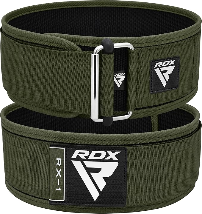 RDX Weight Lifting Belt - AUTO LOCK 4” Premium Adjustable Gym Belt for Olympic Cross Training - Support for Men Women Functional Fitness Workout - WOD Powerlifting Bodybuilding Weightlifting Deadlift