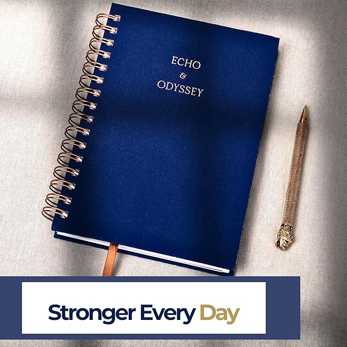 Mental Health Journal – Guided Mood Tracker & Anxiety Journal with Prompts for Mindfulness, Stress Relief, Gratitude, and Daily Reflection – Echo & Odyssey