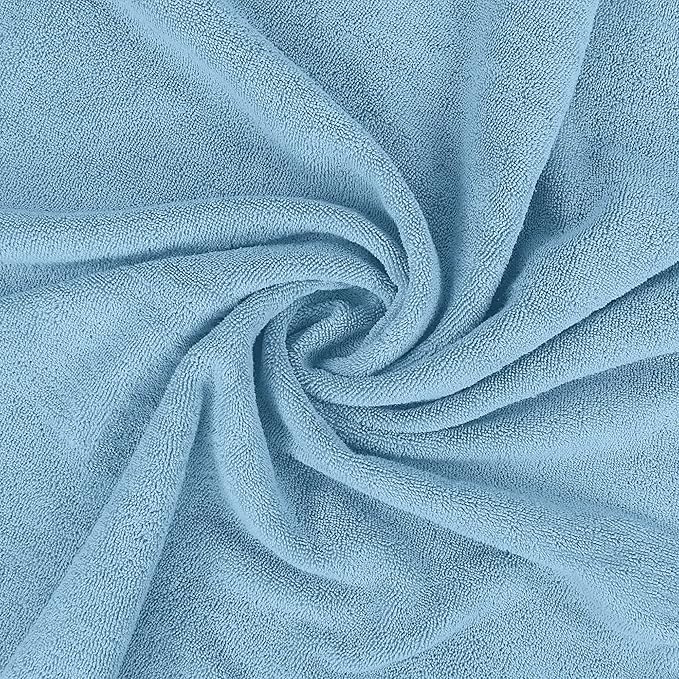 Utopia Towels Luxurious Jumbo Bath Sheet 2 Piece, 600 GSM, 35 by 70 Inches, 100% Ring Spun Cotton, Highly Absorbent and Quick Dry Extra Large Bath Towel, Super Soft Towel, Sky Blue