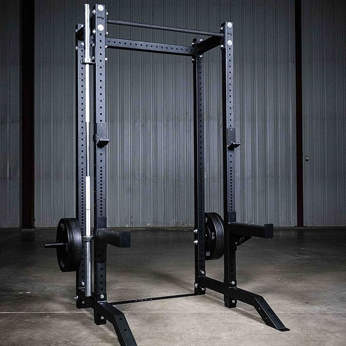 PRx Performance Squat Rack Mounted Olympic Barbell Storage Hanging USA Made Steel Barbell Holder for 3x3 Uprights with 5/8" Holes, Vertical Squat Rack Attachment