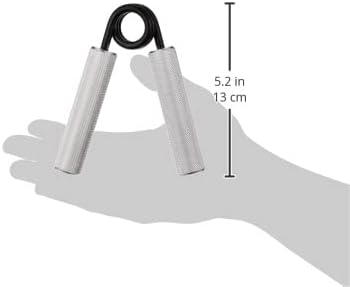 Black Mountain Products Grip Strengthener, 100 lb Silver Aluminum, Stainless Steel
