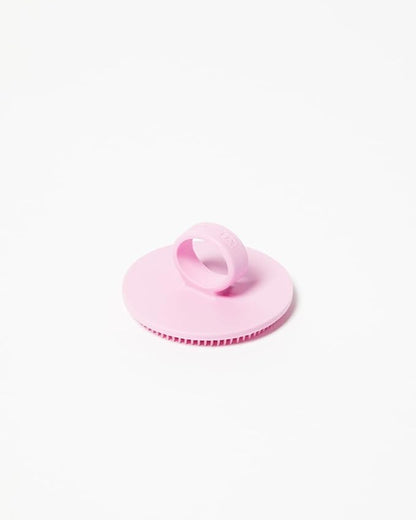Boie USA Face Scrubber - Handheld Facial Tool, Deep Cleansing Exfoliating Facial Brush. Fights Acne with Gentle, Silicone-Like Bristles, Long Lasting, & Hypoallergenic (Pink)