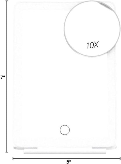 Rechargeable Makeup Mirror for Travel, Vanity Mirror with 80LEDs, 3 Color Light, 2000mAh Battery, Portable Ultra Slim Lighted Mirror, Travel Essential