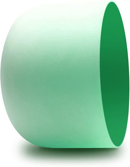 FMTY 10inch Crystal Singing Bowls set prefect pitch(±10HZ) Green(Heart)+ Purple(Crown) with Soft Carrying Bag Sound Bowls Chakra Bowl