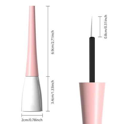 evpct 1Pcs White Liquid Eyeliner Makeup Waterproof White Eye Liners for Women, Eyes Wing Eyeliner Stamps Shapes Colored Eyeliner delineador de ojos a prueba de agua contra el agua blanco para ojos