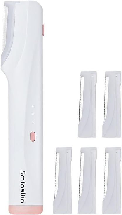 Electric Dermaplaning Tool for Face - Professional Exfoliation and Peach Fuzz Removal | Painless Facial Hair Remover for Smooth, Radiant Skin