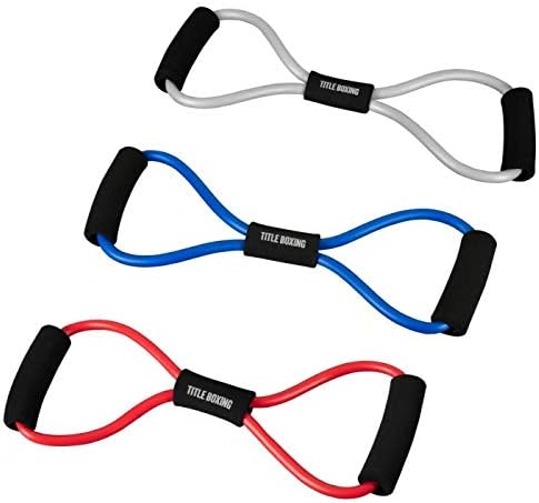 TITLE Boxing Figure Eight Elliptical Resistance Bands Set - Strength Training Equipment, Shadow Boxing Bands