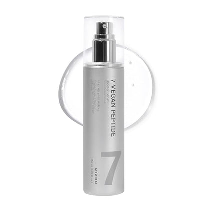 MIZON 7 Vegan Peptide Booster Serum Korean Anti-Aging Face Serum with Niacinamide & Hyaluronic Acid Hydrating Firming & Smoothing Skincare for Fine Lines & Skin Repair – 5.07 fl oz