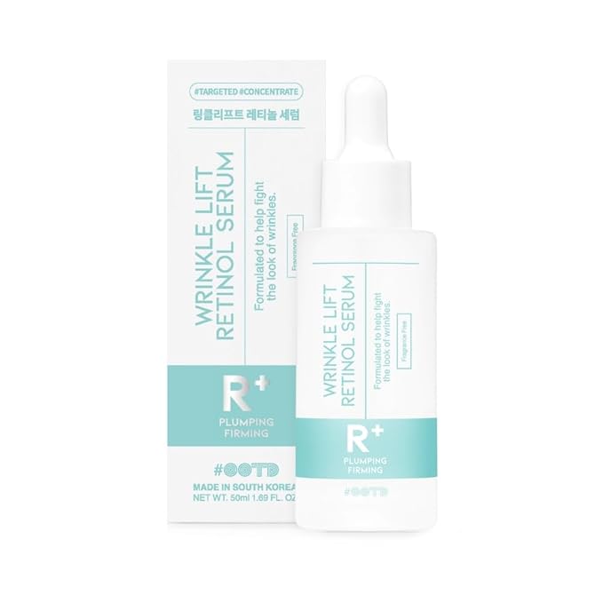 Retinol Serum Cream for Face Anti Aging, Wrinkle Serum Korean, Vitamin A Serum for Skin Night Care 1.69 Fl Oz