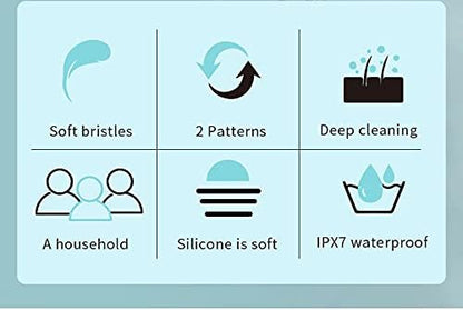 Body Brush Rechargeable, Electric Body Brush Set, Scrubber Shower Brush with Long Handle, Spin Skin Brush with 6 Brush Heads for Cleanse, Massage, exfoliate and Pamper Your Skin in The Shower
