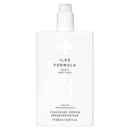 ILES FORMULA Weightless Styling Cream & Finishing Serum with Heat Protection, Non-Greasy Hair Repair Treatment for Damaged Hair, Anti-Frizz Blow Dry Product with Silk Extract & Macroloba Seed (500mL)