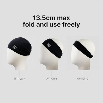 Non-Slip Headband (1 Pack) - Moisture Wicking Sports Sweatband for Men, Women & Youth - Athletic Workout Band for Running, Flag Football, Yoga, Tennis & Helmet Liner