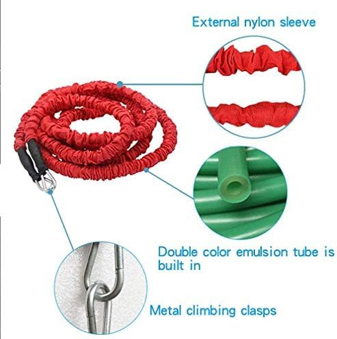 YNXing Dynamic Resistance Trainer for Resistance Training to Improve Strength, Power, and Agility 5m/2m Elastic Cord Set