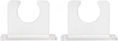 2Pcs Baseball Bat Holder Wall Mount, 10cm/3.9in Vertical Display Rack - Sturdy Acrylic Bat Hanger for Baseball & Softball Bats, Space-Saving Sports Decor