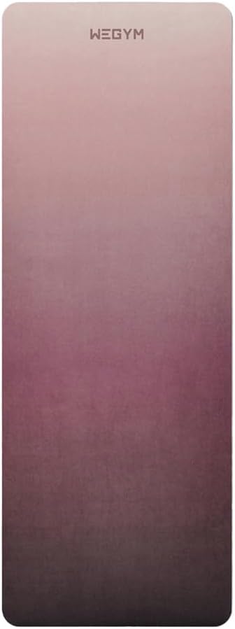 4mm Cushioned Exercise Mat for Yoga & Pilates - Anti Slip, Polyurethane with Suede Top & Carrying Strap