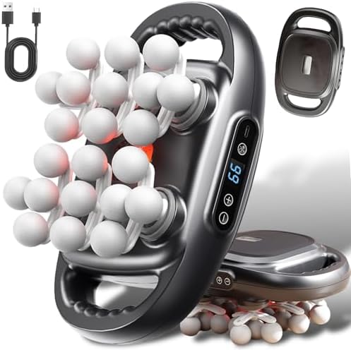 Morglea Deep Tissue Massager, 2025 Upgraded 22 Head Massage Gun, 99 Intensity Levels with 9 Modes, Quiet Muscle Relief Massager for Legs, Waist, Buttocks Muscles