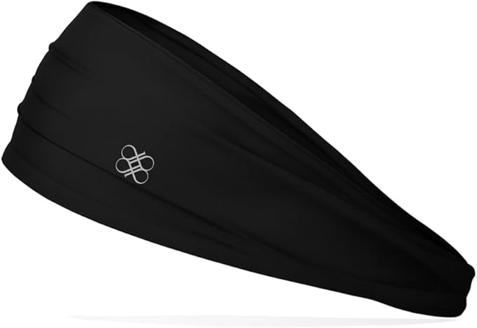 Non-Slip Headband (1 Pack) - Moisture Wicking Sports Sweatband for Men, Women & Youth - Athletic Workout Band for Running, Flag Football, Yoga, Tennis & Helmet Liner