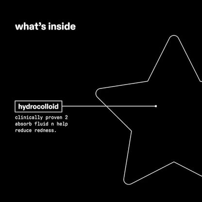 Starface Black Star BIG PACK, Hydrocolloid Pimple Patches, Absorb Fluid and Reduce Redness, Cute Star Shape, Cruelty-Free Skincare (96 Count)