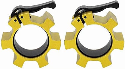 Metal Olympic Barbell Clamps 2inch Heavy Duty Exercise Collars,Weight Clips for 2" Barbell,Quick Release Weight Clamps for Weightlifting, Olympic Lifts Strength Fitness Training 1 Pair
