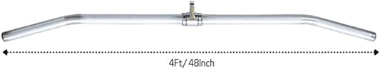 Body-Solid Home Gym Tools MB148A Aluminum LAT Pulldown Bar Attachment for Pulley Cable Machine - Straight Arm Lat Pull Down Bar Accessories for Gyms, Strength Workout Equipment, Muscle Building