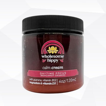Daytime Focus Calm Cream – Energizing Body Butter with Magnesium, Vitamin B12, Guarana & Bergamot Orange – Moisturizing Wellness Cream for Daily Clarity – 4oz