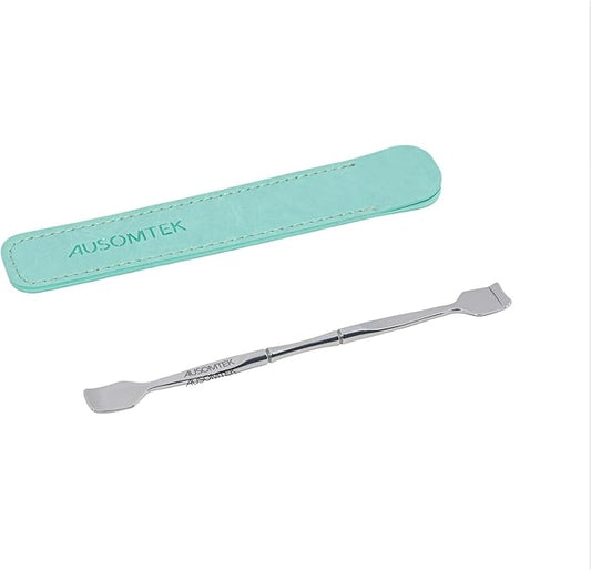 Blackhead Remover Tool, Pore Cleaner & Comedone Extractor Face Spatula, Professional Stainless Steel Whitehead & Pimple Extractor Tool for Facial Skin Care with Cyan PU Case