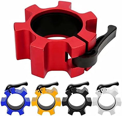 Metal Olympic Barbell Clamps 2inch Heavy Duty Exercise Collars,Weight Clips for 2" Barbell,Quick Release Weight Clamps for Weightlifting, Olympic Lifts Strength Fitness Training 1 Pair