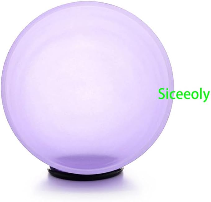 8" A Note 432HZ Light Purple Color Crystal Singing Bowl Frosted Quartz Root Base Chakra Meditation Sound Healing with Durable Carrying Case Suede Striker O-ring