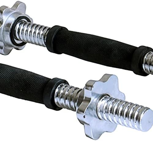 Regular 1" X 14" Threaded Rubber Grips Dumbbell Handles