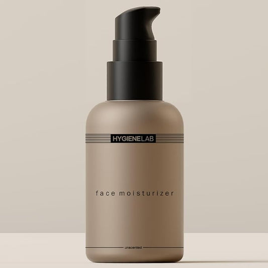 HygieneLab Face Moisturizer - EWG Verified, Unscented, Non-Greasy Hydration with Squalane, Aloe Vera, Ceramides & Hyaluronic Acid - 1.7 fl oz