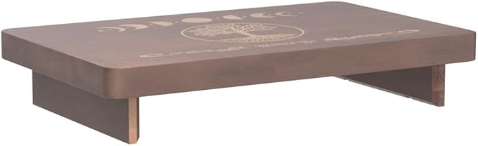 Altar Table, Meditation Table, Small Altar Table, Wooden Witch Altar, Wiccan Alter Table, Buddhist Shrine, Engraved Moon Phase and The Tree of Life on Table Top, 12 × 8 inches